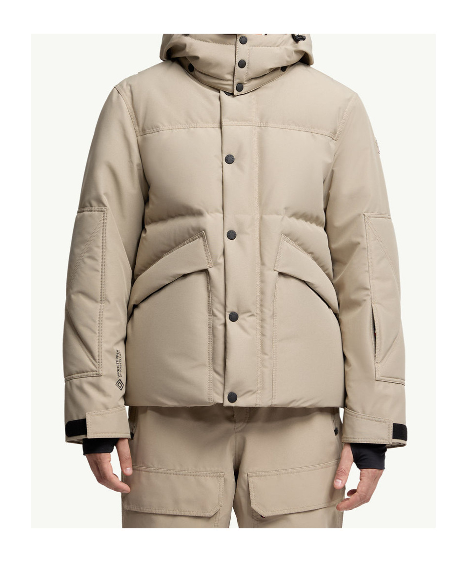 Moncler Elfin Hooded Gore-tex Laminate Down Ski Jacket In White