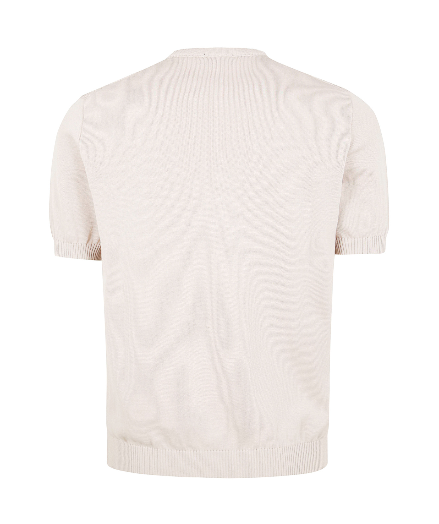 Drumohr Textured Short-sleeve Top With Classic Crew Neckline In Ostryc