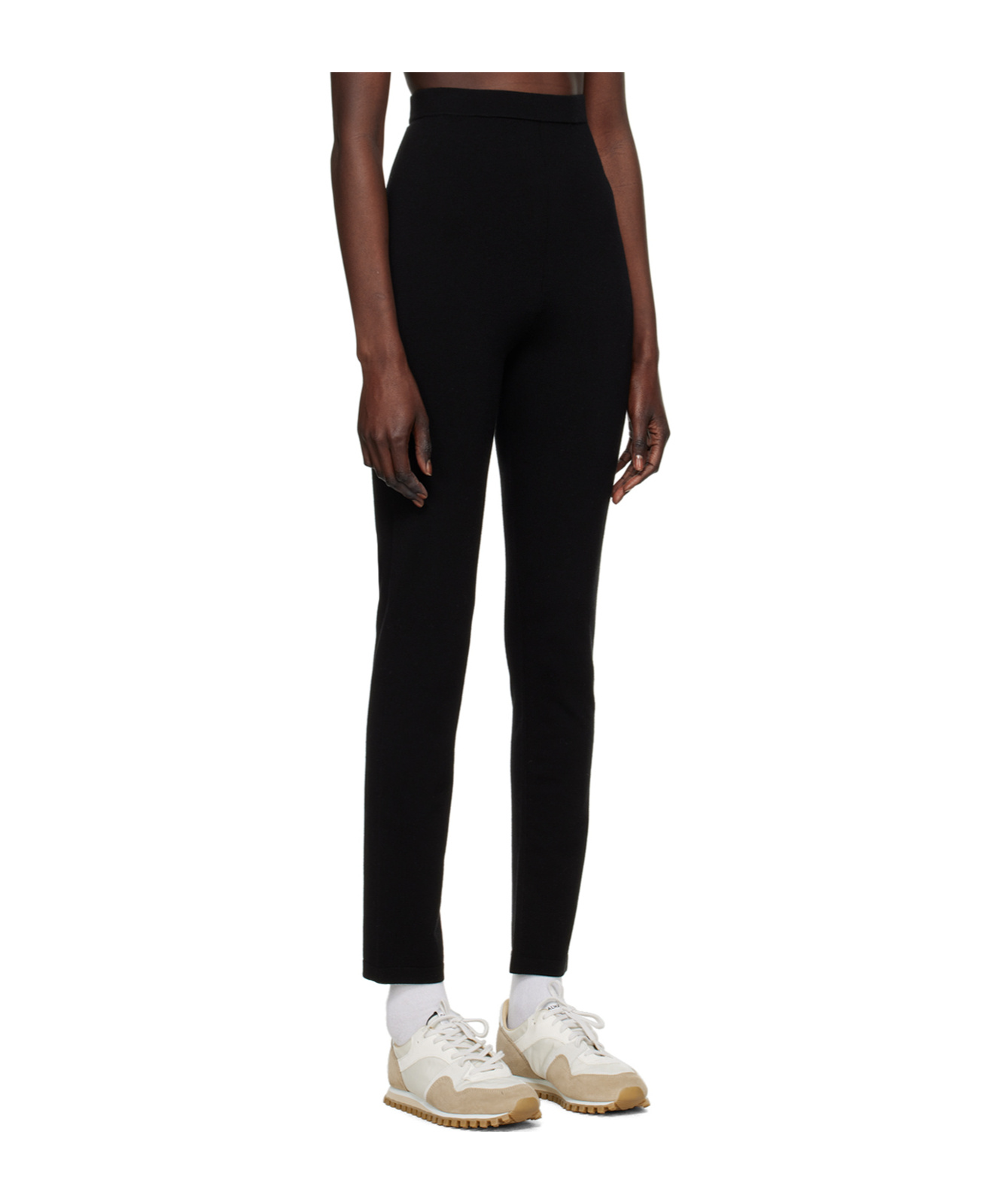 Studio Nicholson Elastic Waistband Casual Pants In Black