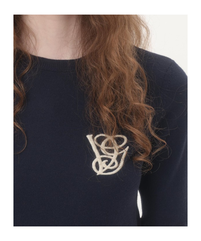 Valentino Virgin Wool Embroidered Sweater In Black
