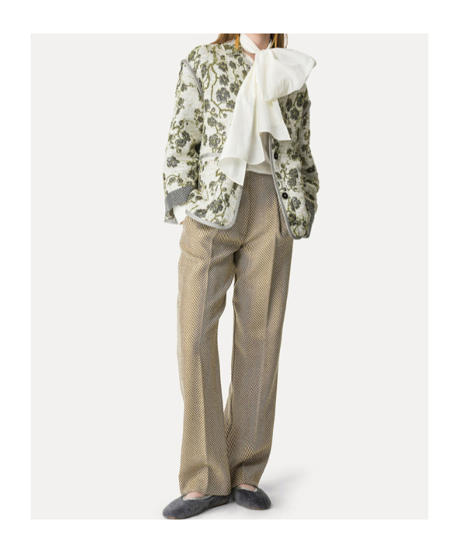 Forte Forte Jacquard La Lune En Fleur Jacket In Green