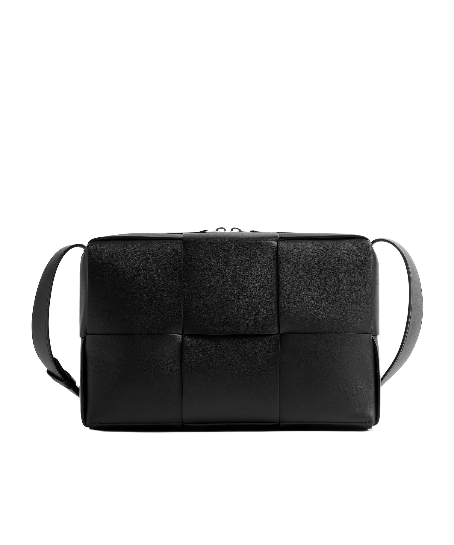 Bottega Veneta Zippered Shoulder Bag In Black