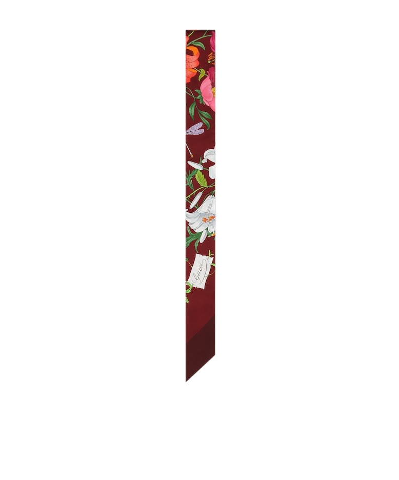 Gucci Printed Bow Tie In Red