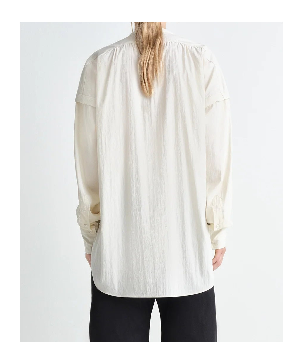 Lemaire White Shirts In Milky White