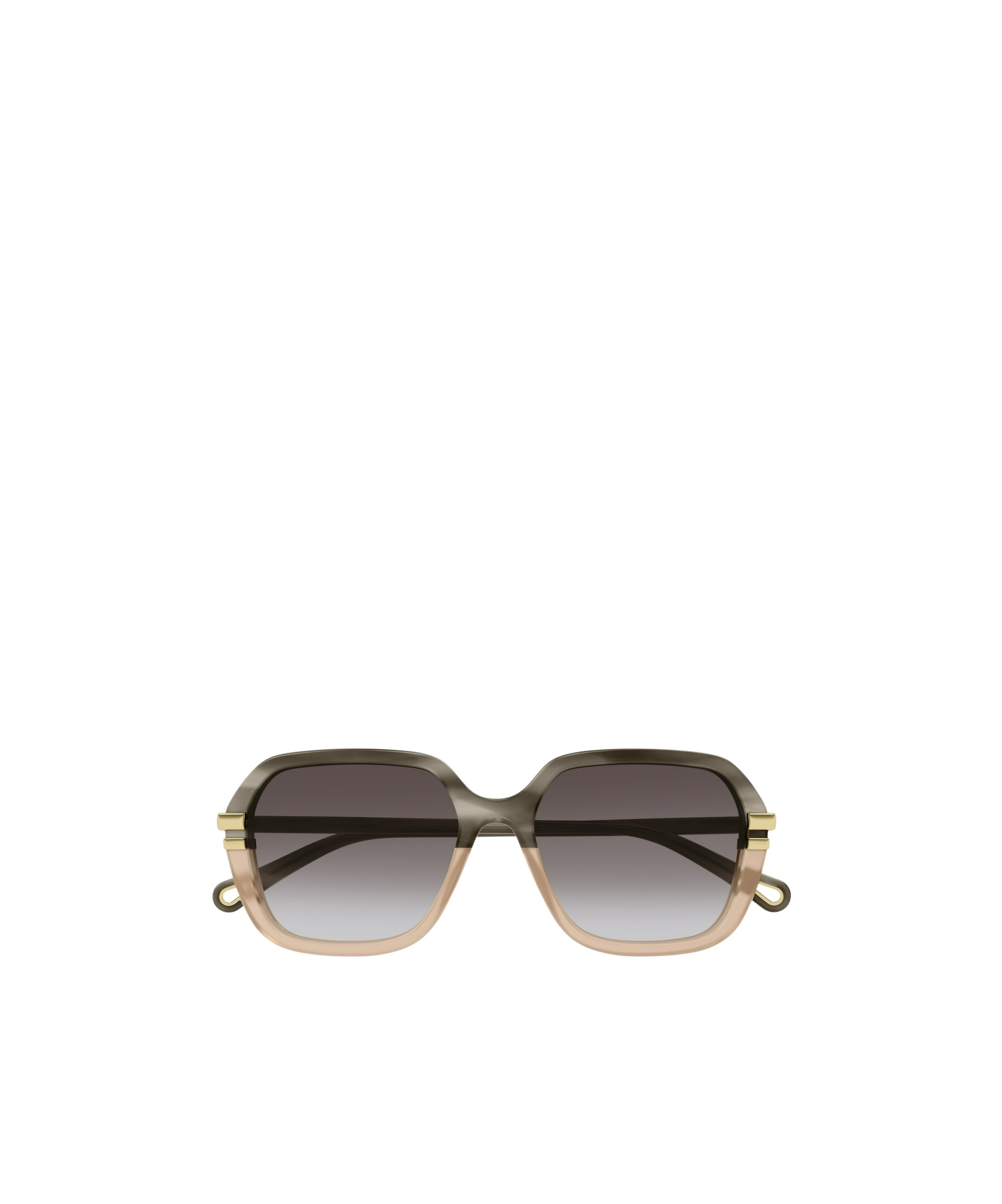 Chloé Ombré-effect Square-frame Sunglasses In Black