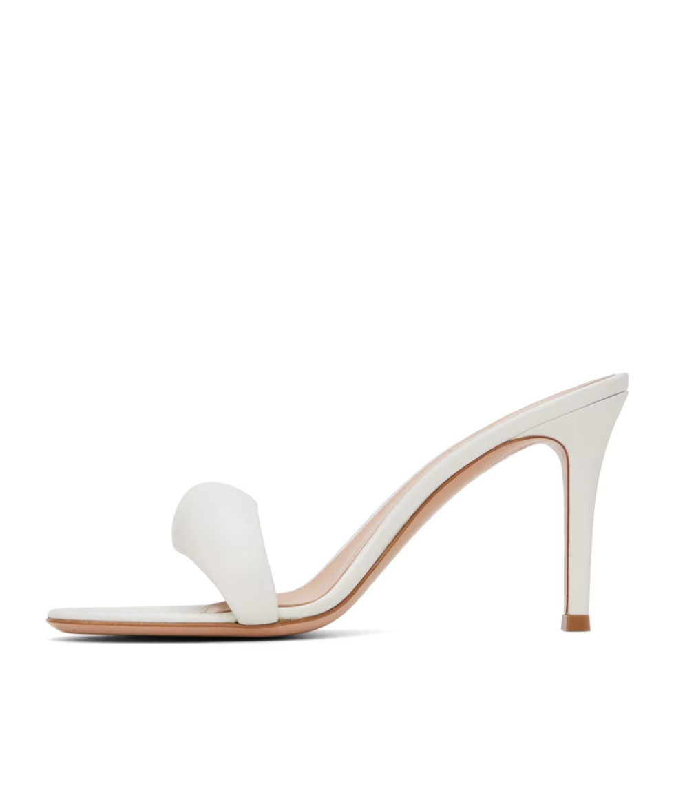 GIANVITO ROSSI OPEN-TOED ROUND HEAD HIGH-HEELED SANDALS