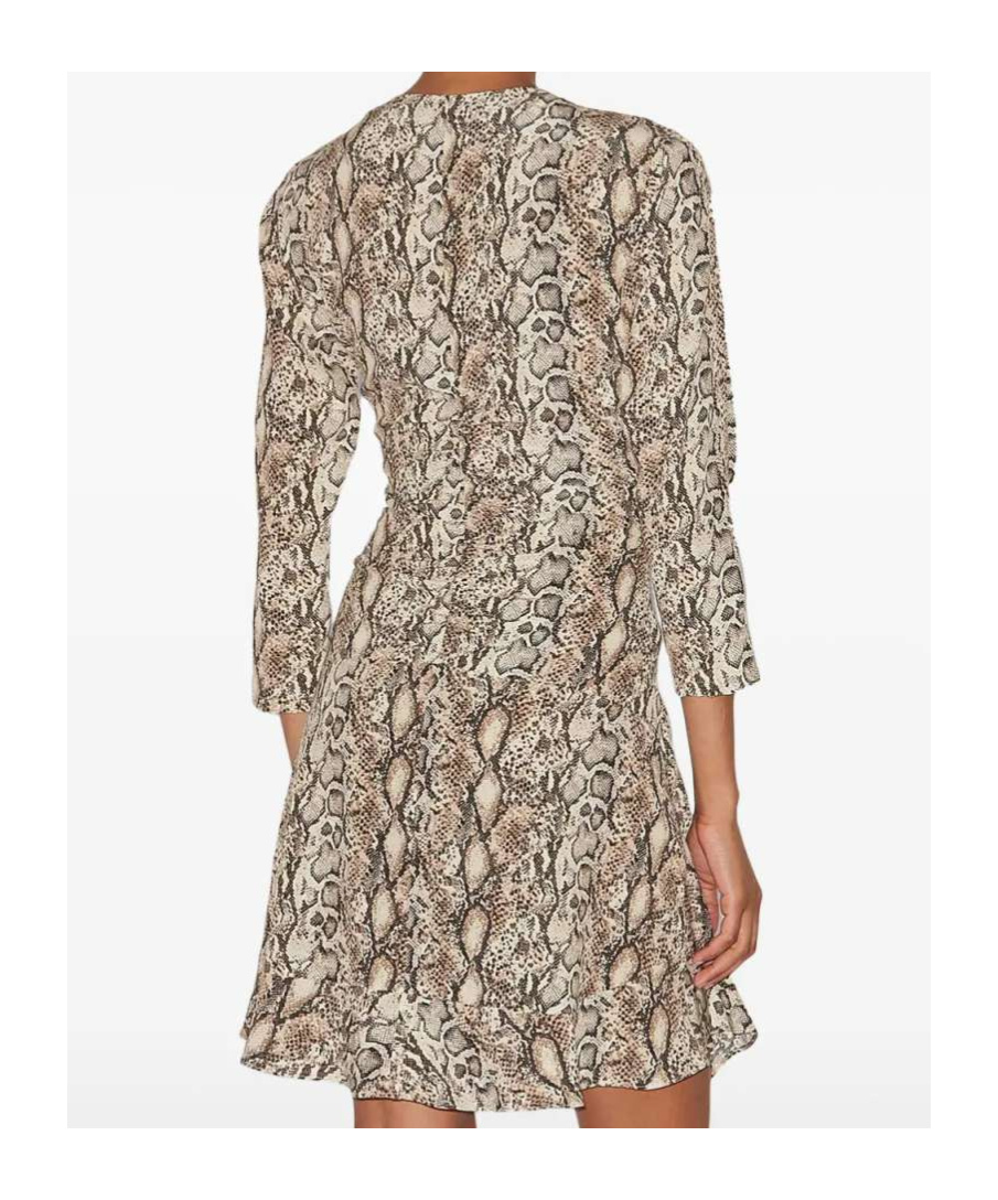 Isabel Marant Women Octavia Printed Mini Dress In Brown
