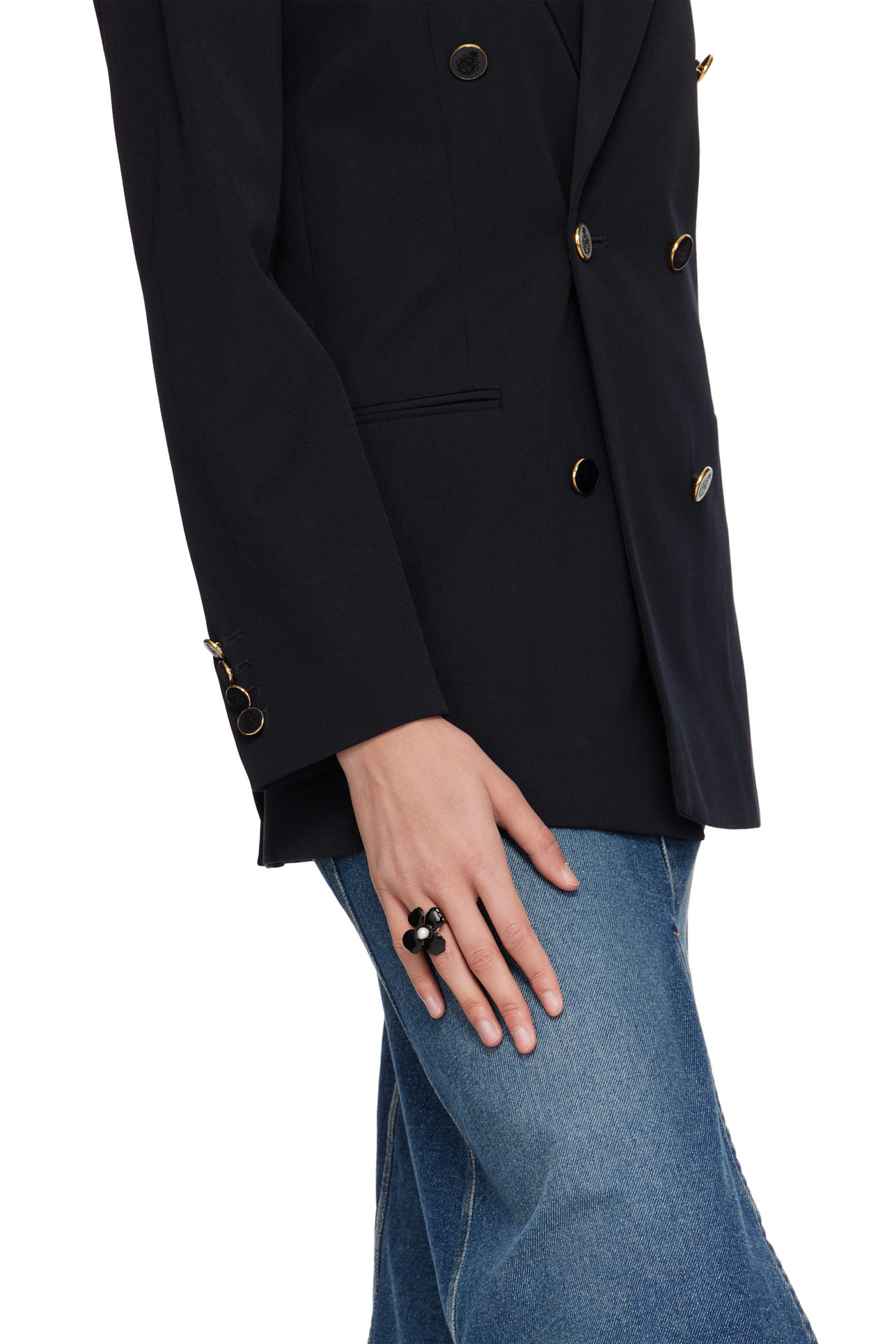 Apc Fleur Ring In Black