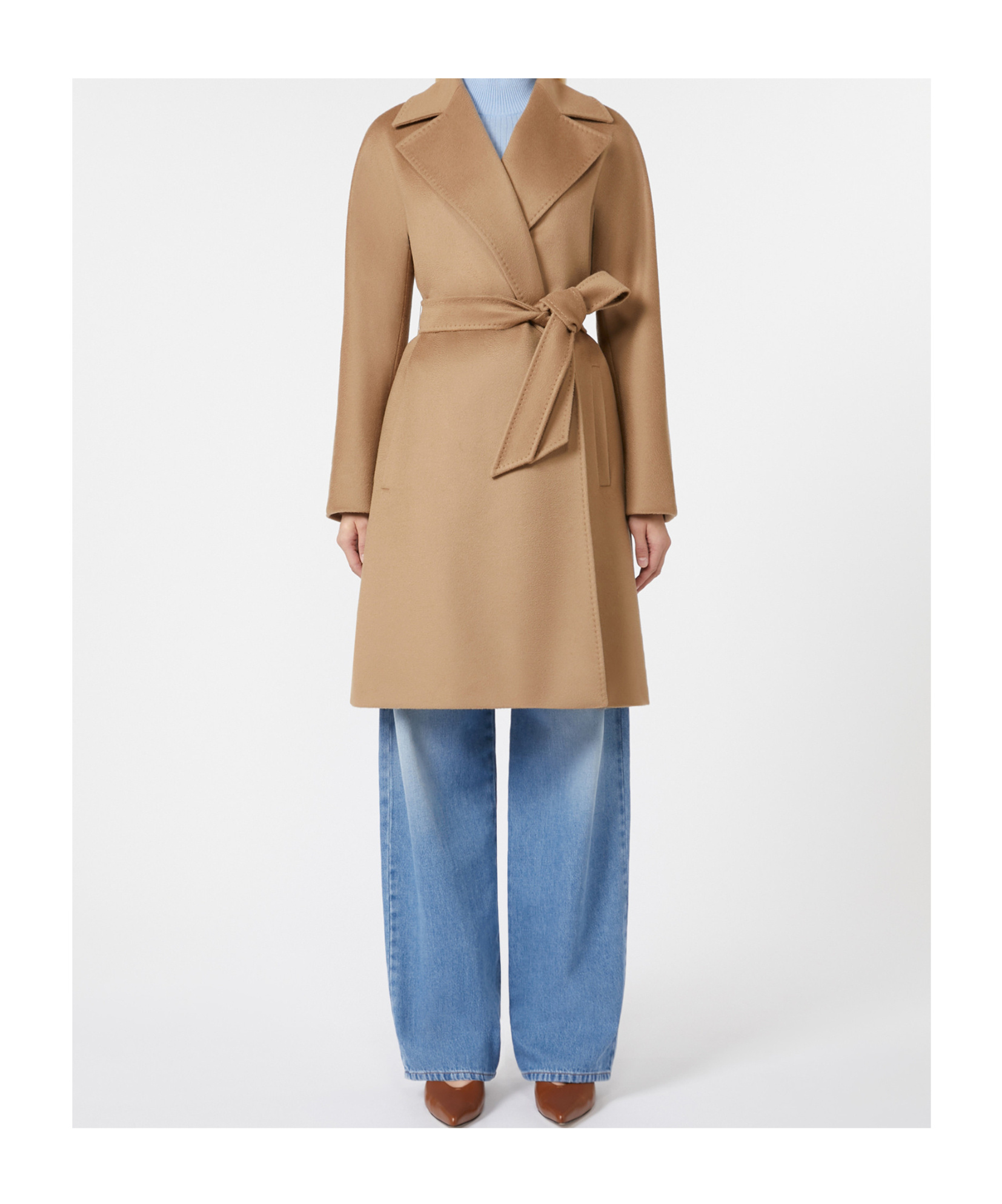 Shop Max Mara Wool Robe Coat