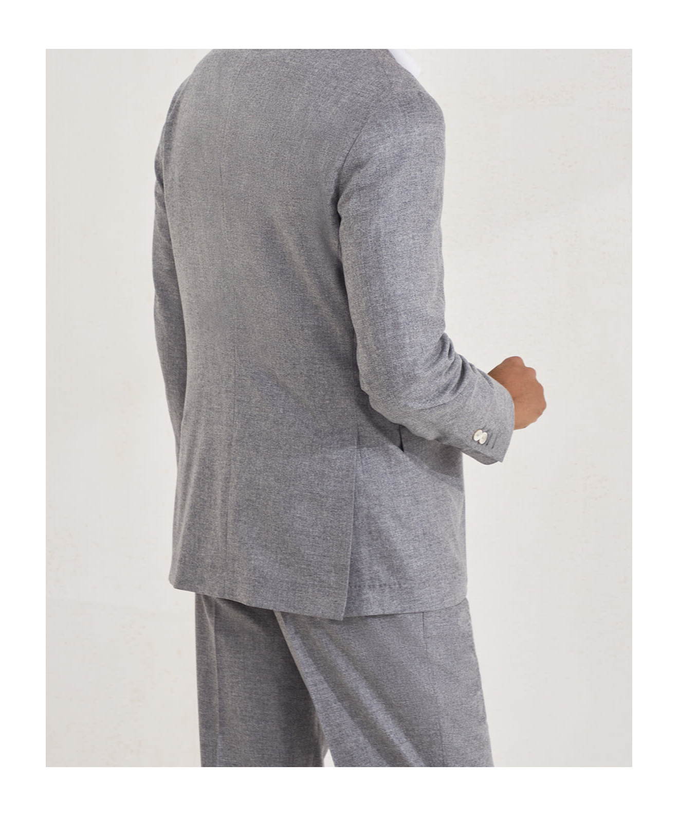 Brunello Cucinelli Flannel Blazer In Gray
