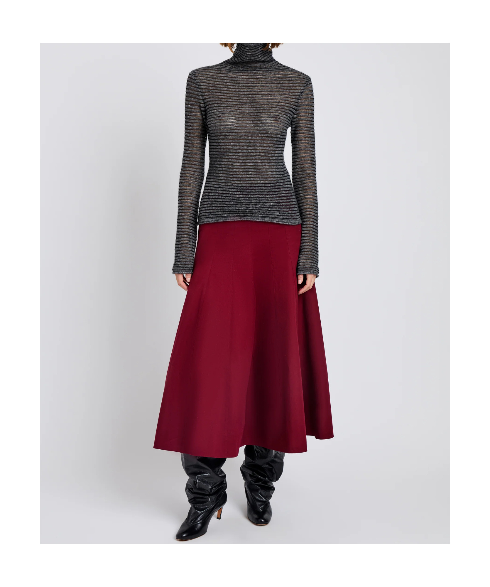 Philosophy Di Lorenzo Serafini Hailey Striped Sweater In Black