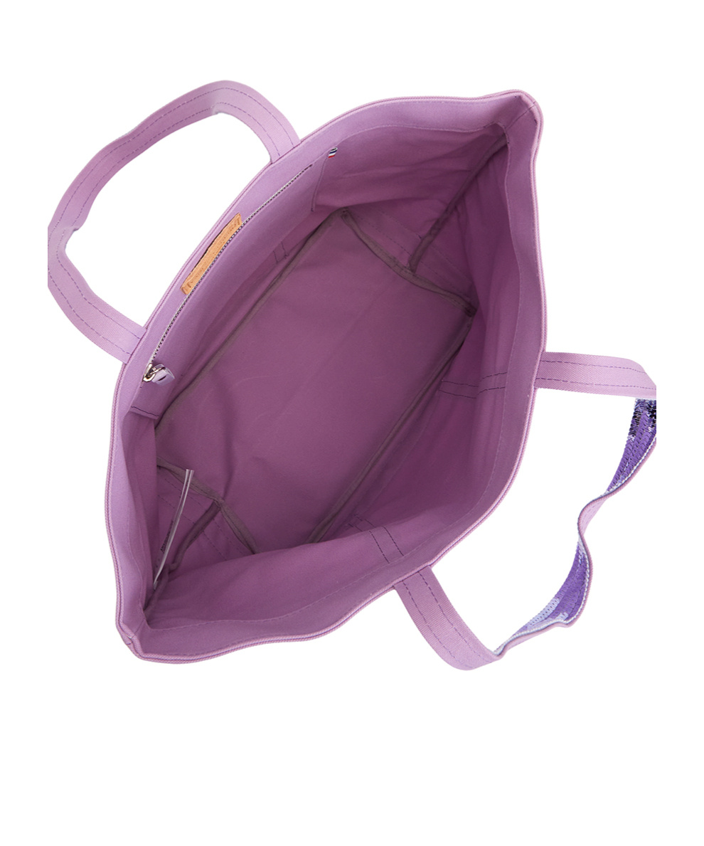 Vanessa Bruno Cabas Logo Tote In Purple