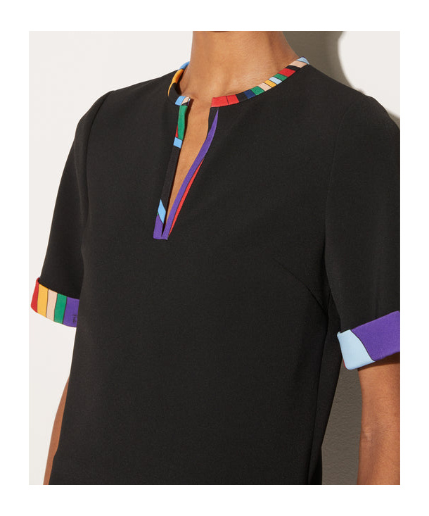 Pucci Mini Robe Imprimée Iride In Black