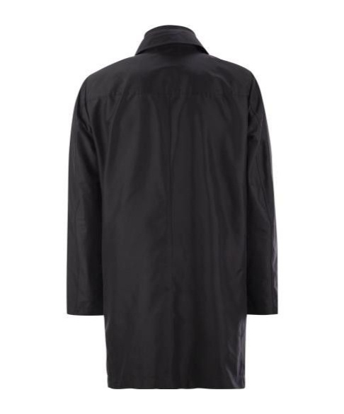 Fay Morning Waterproof Coat With High Collar In Black