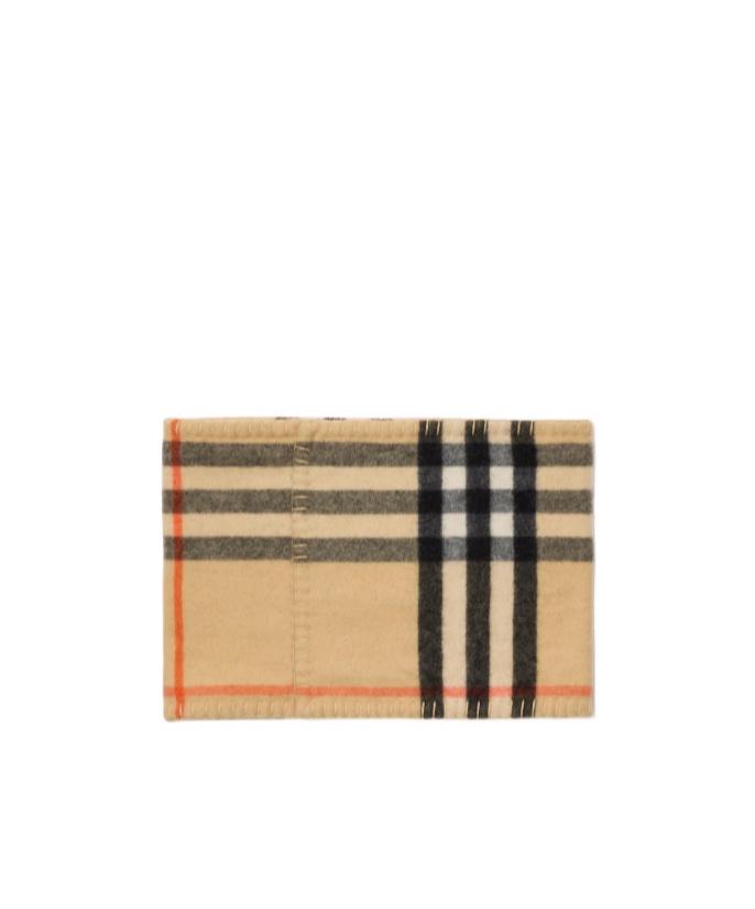 Burberry Checked Cashmere Snood In Brown