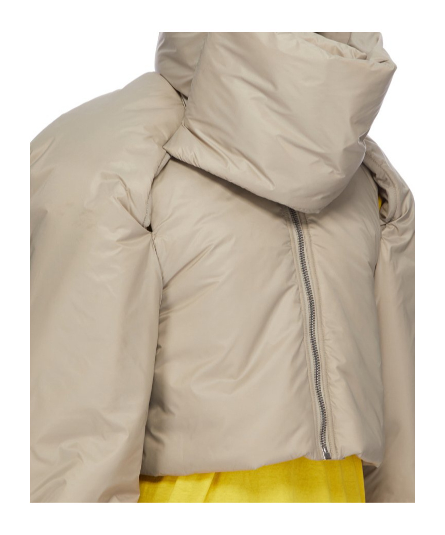Rick Owens Drkshdw Long-sleeved Cotton Jacket In Neutral