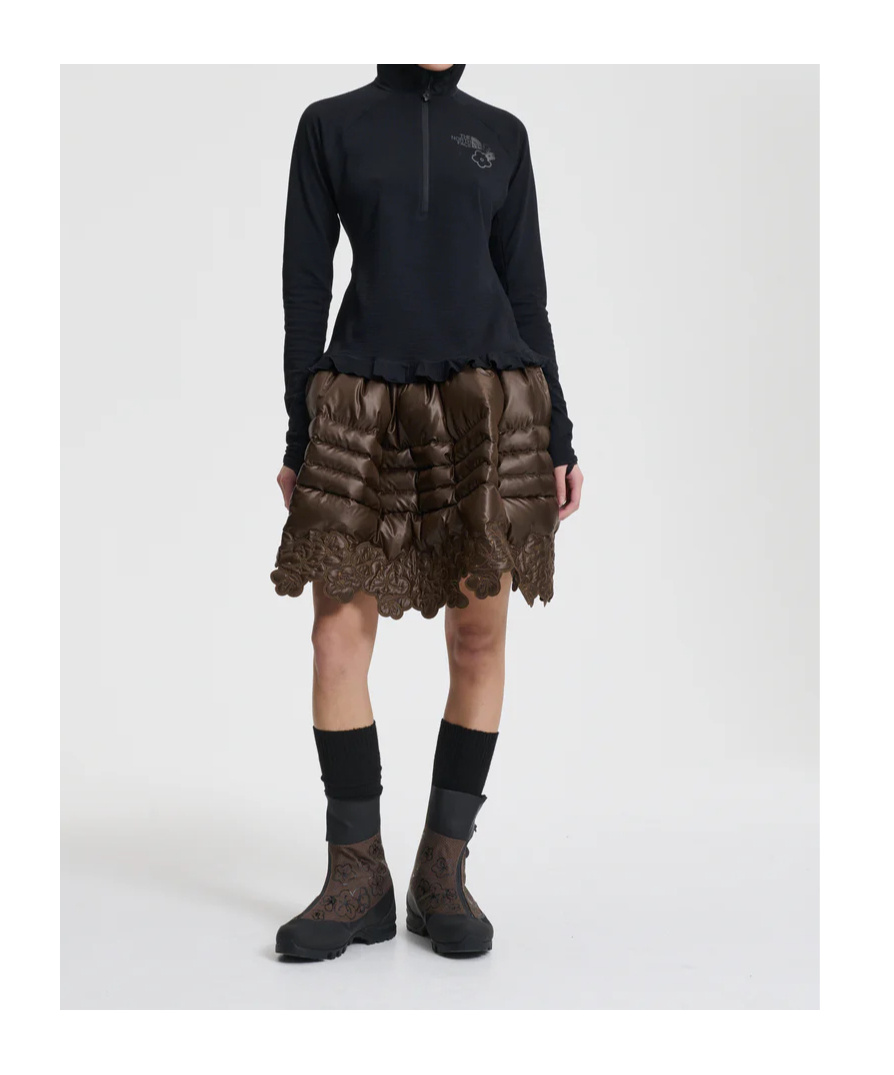 Cecilie Bahnsen The North Face X Symone Dotknit Top Knitwear In Brown