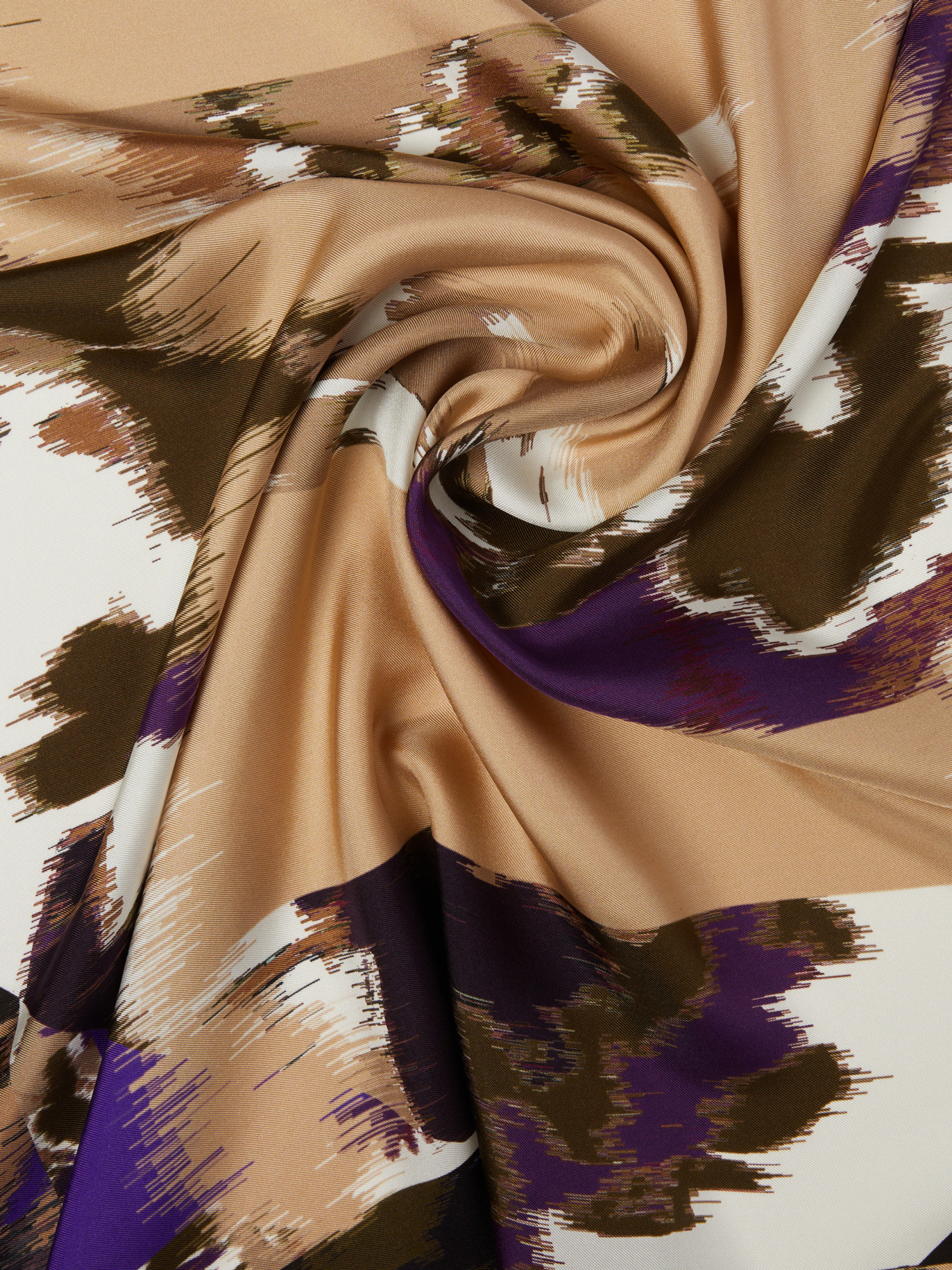 Max Mara Printed Silk Scarf In Multicolor