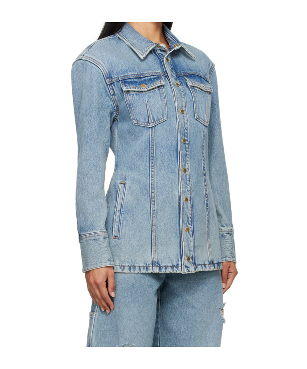 Shop Darkpark Nicole Jacket In Blue