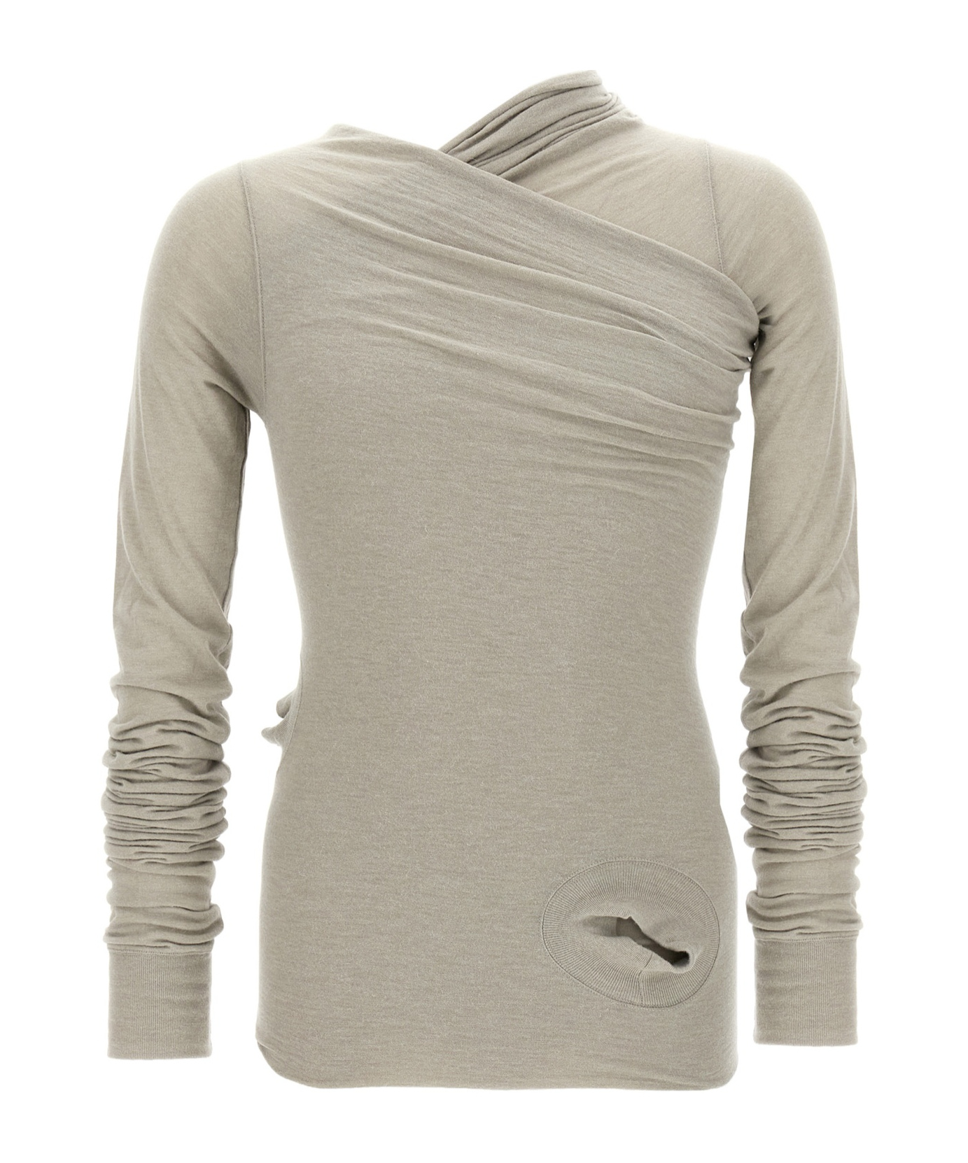 Rick Owens Hollywood Banana Long-sleeved T-shirt In Gray