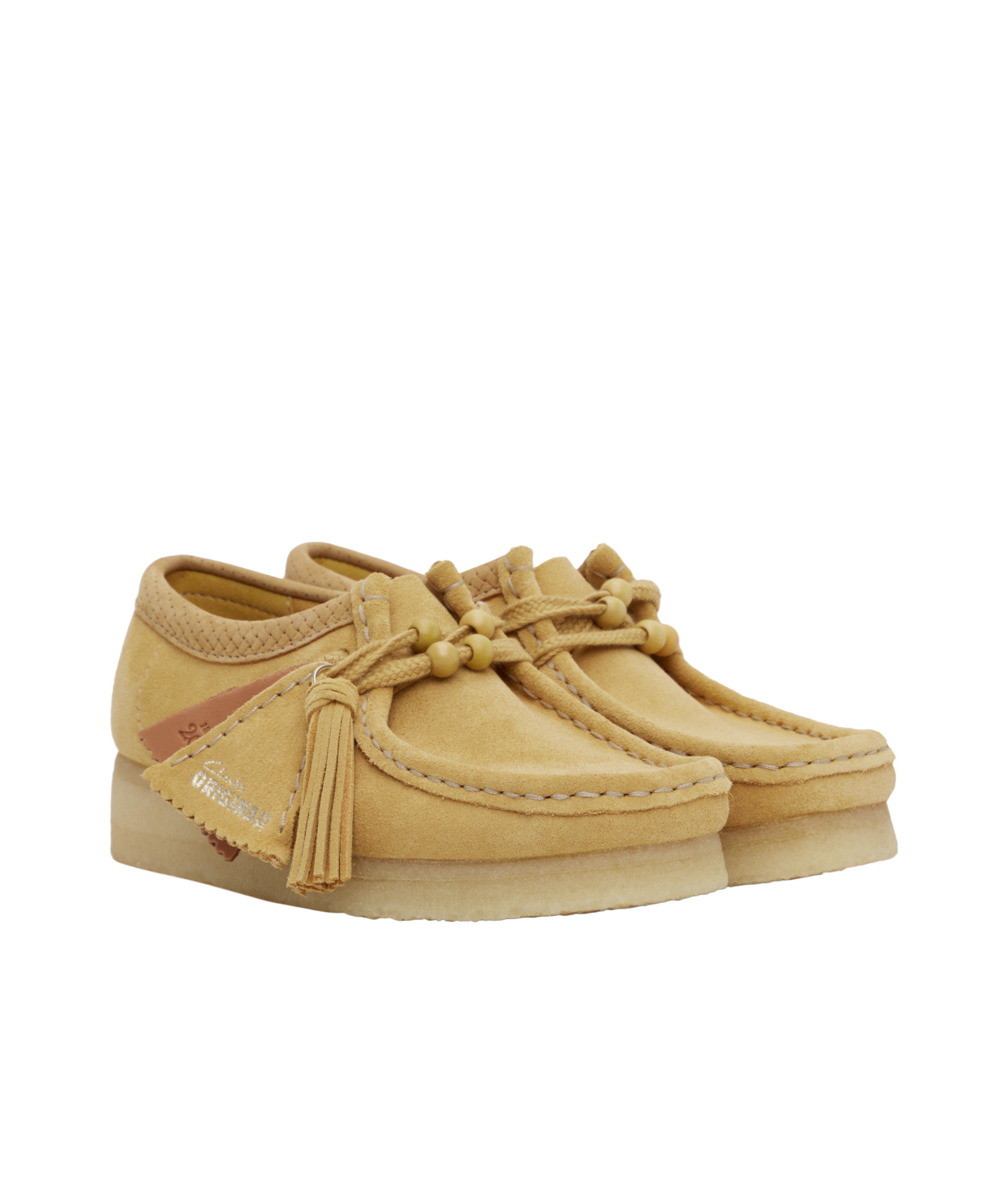 Clarks Wallabee Casual Shoes In Golden Brown