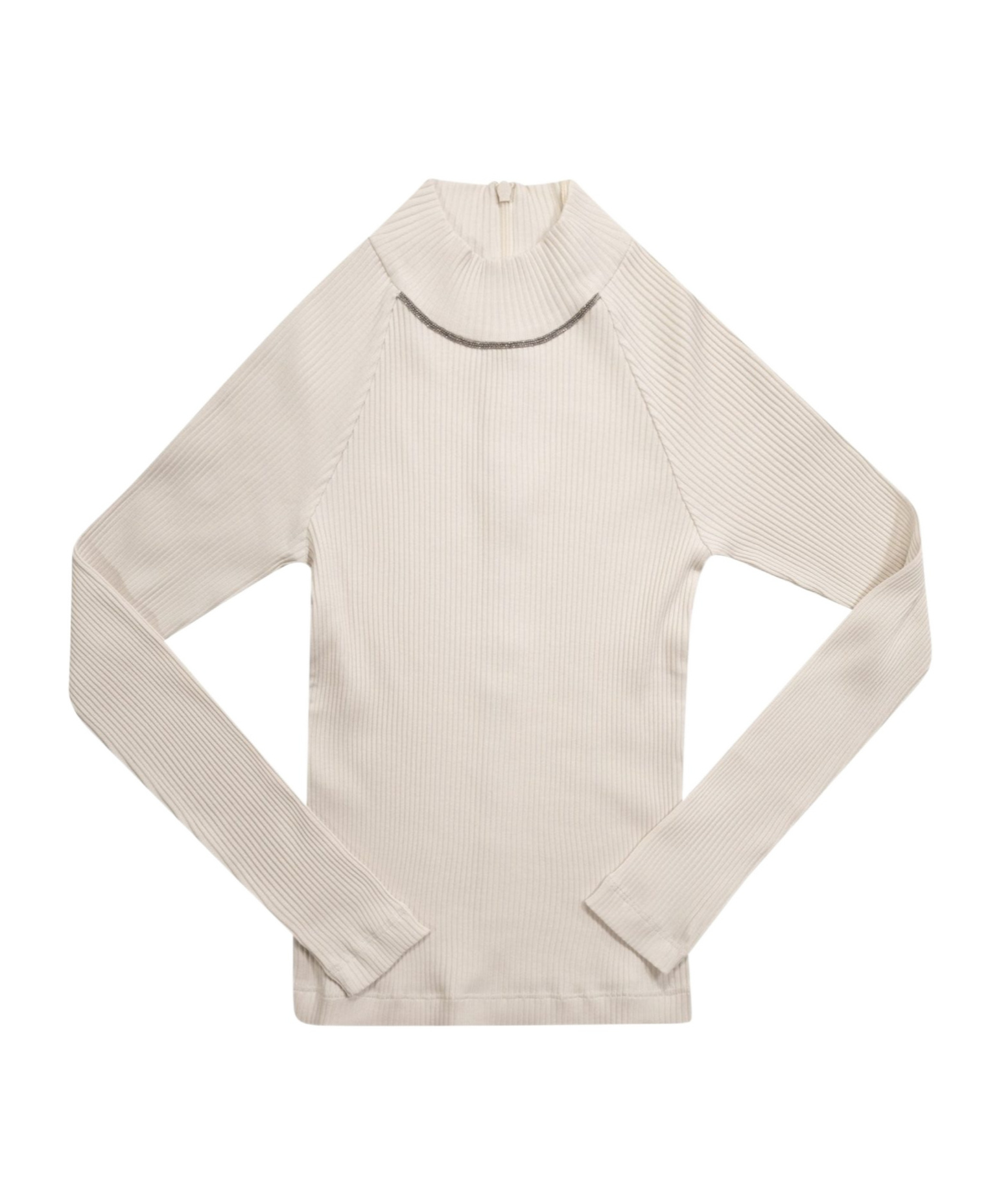 Brunello Cucinelli Long-sleeved Sweater In White