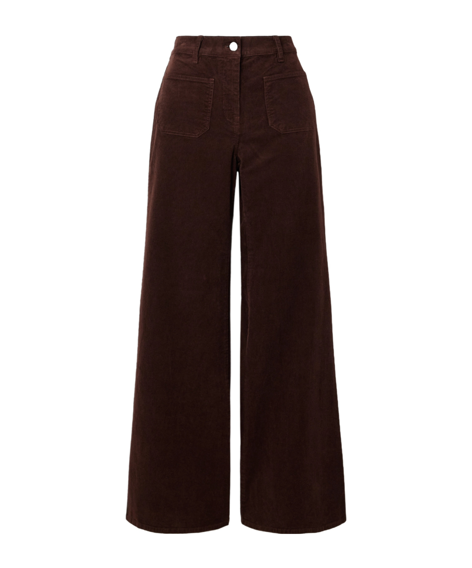 Nili Lotan Florence Cotton-blend Corduroy Flared Pants In Burgundy