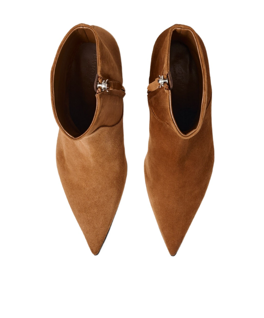 Scarosso Jamie Pointed-toe Boots In Brown