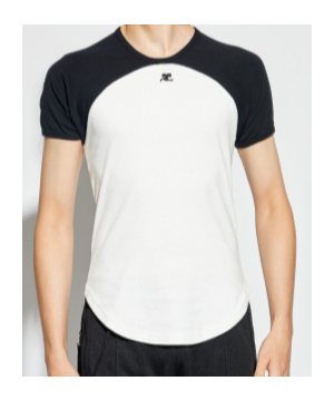 Courrèges Short-sleeved T-shirt In White