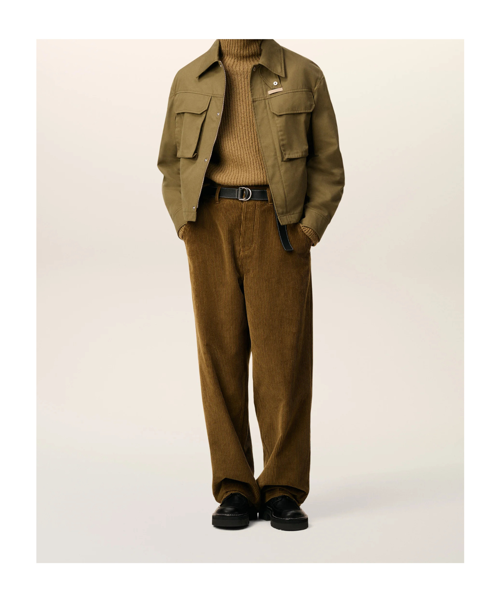 Ami Alexandre Mattiussi Green Cotton Worker Jacket In Green