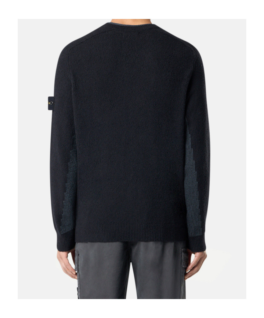 Stone Island 5100005 Gauzed Effect Soft Organic Cotton And Nylon In Black