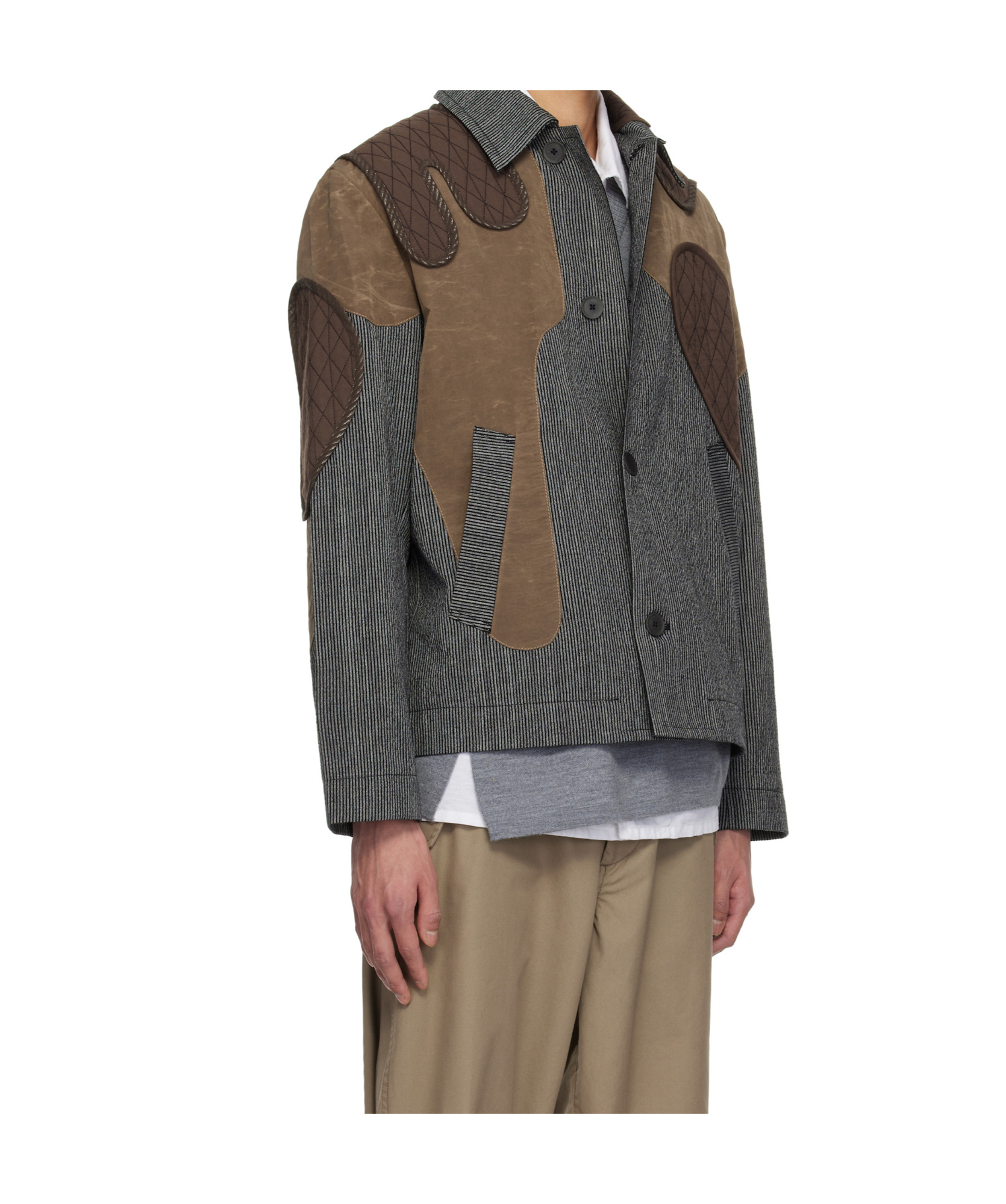 Craig Green Long Sleeve Casual Jacket In Brown