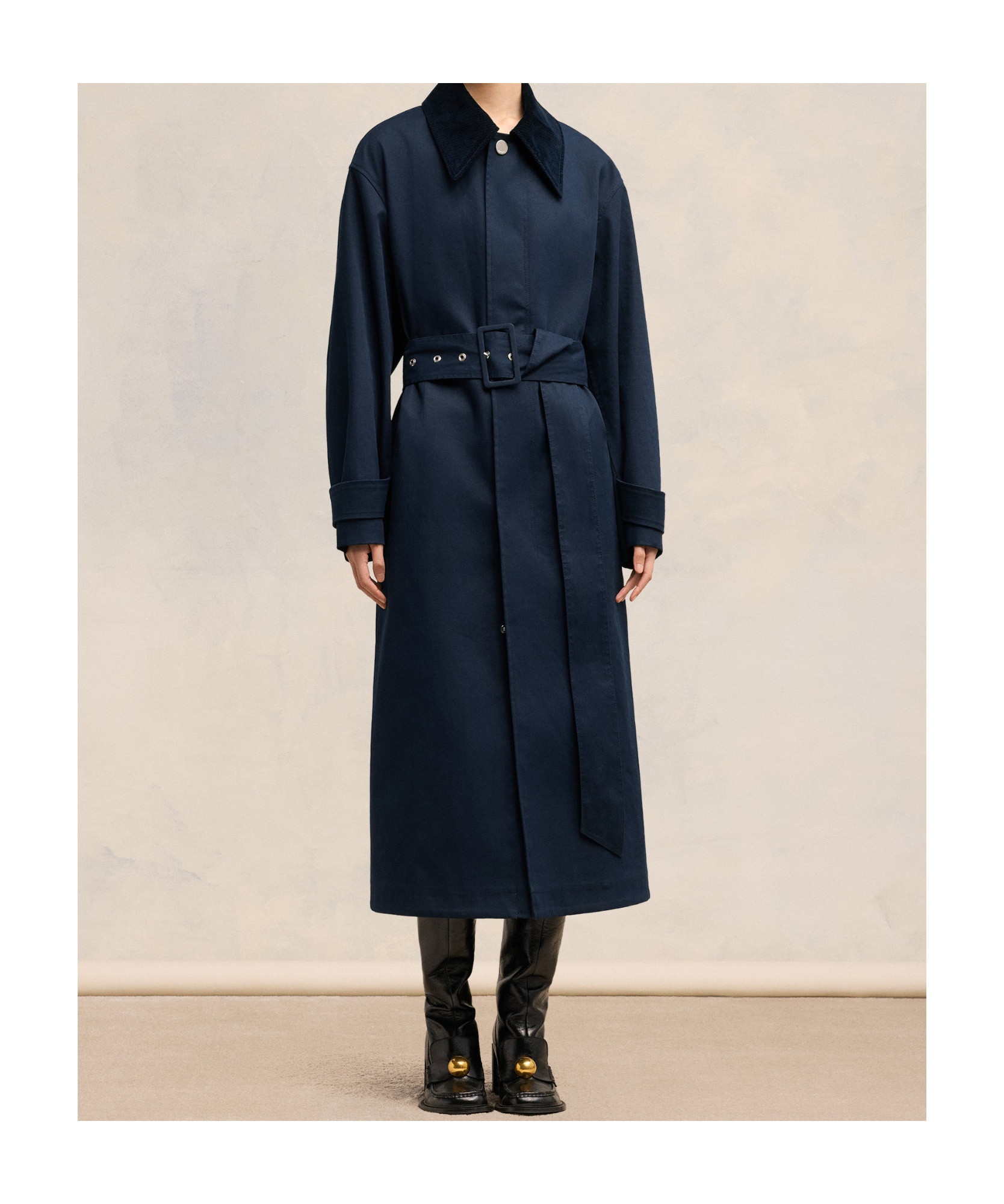 Shop Ami Alexandre Mattiussi Long-sleeved Windbreaker In Black