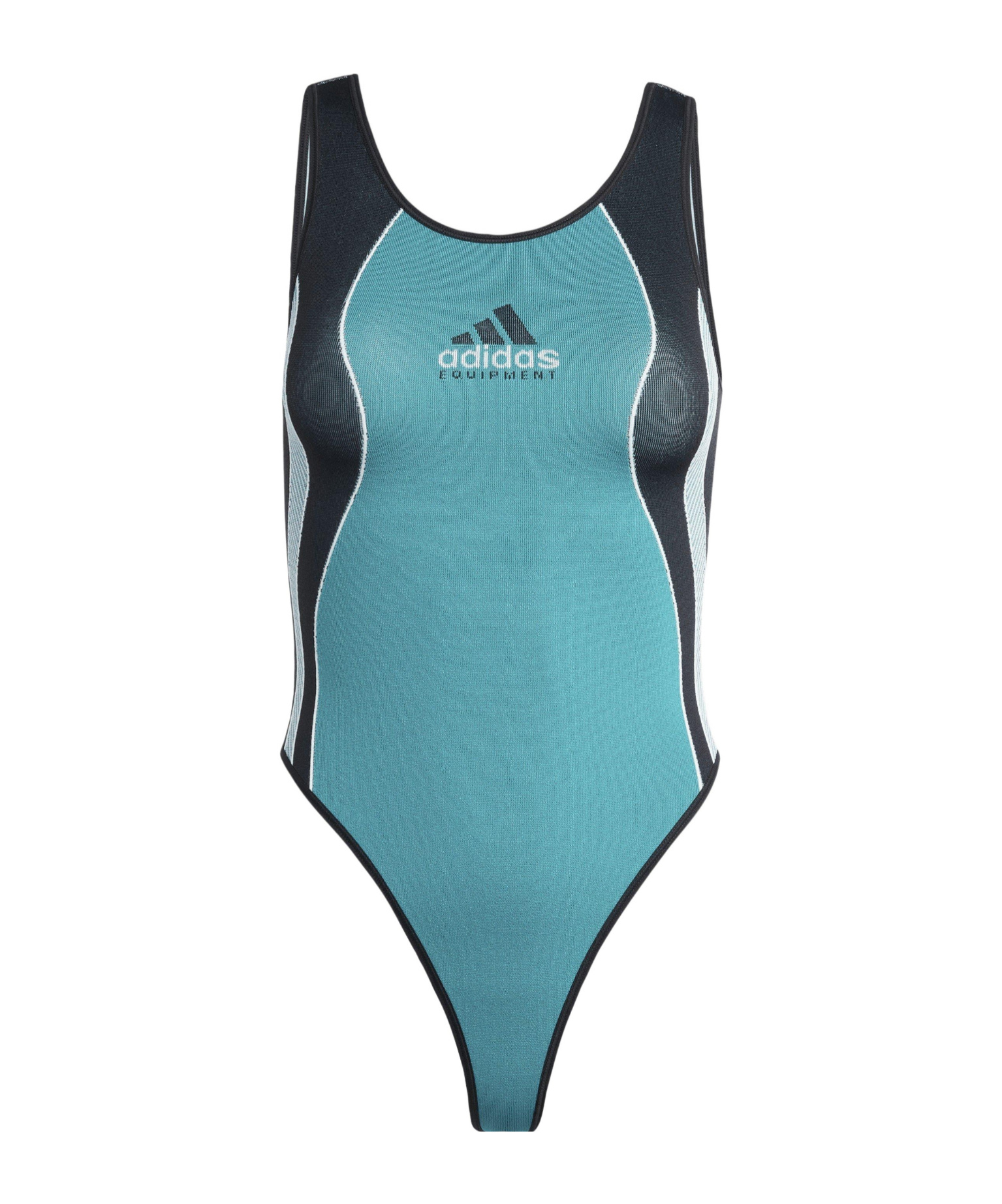 Adidas Originals Color Block Bodysuit In Blue