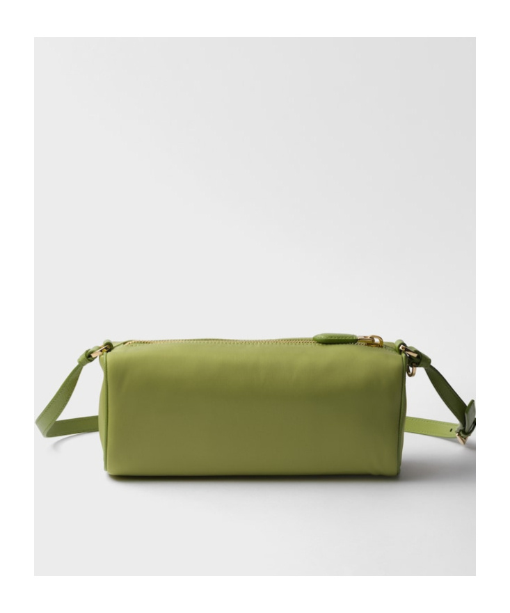Prada Zipper Shoulder Bag In Green