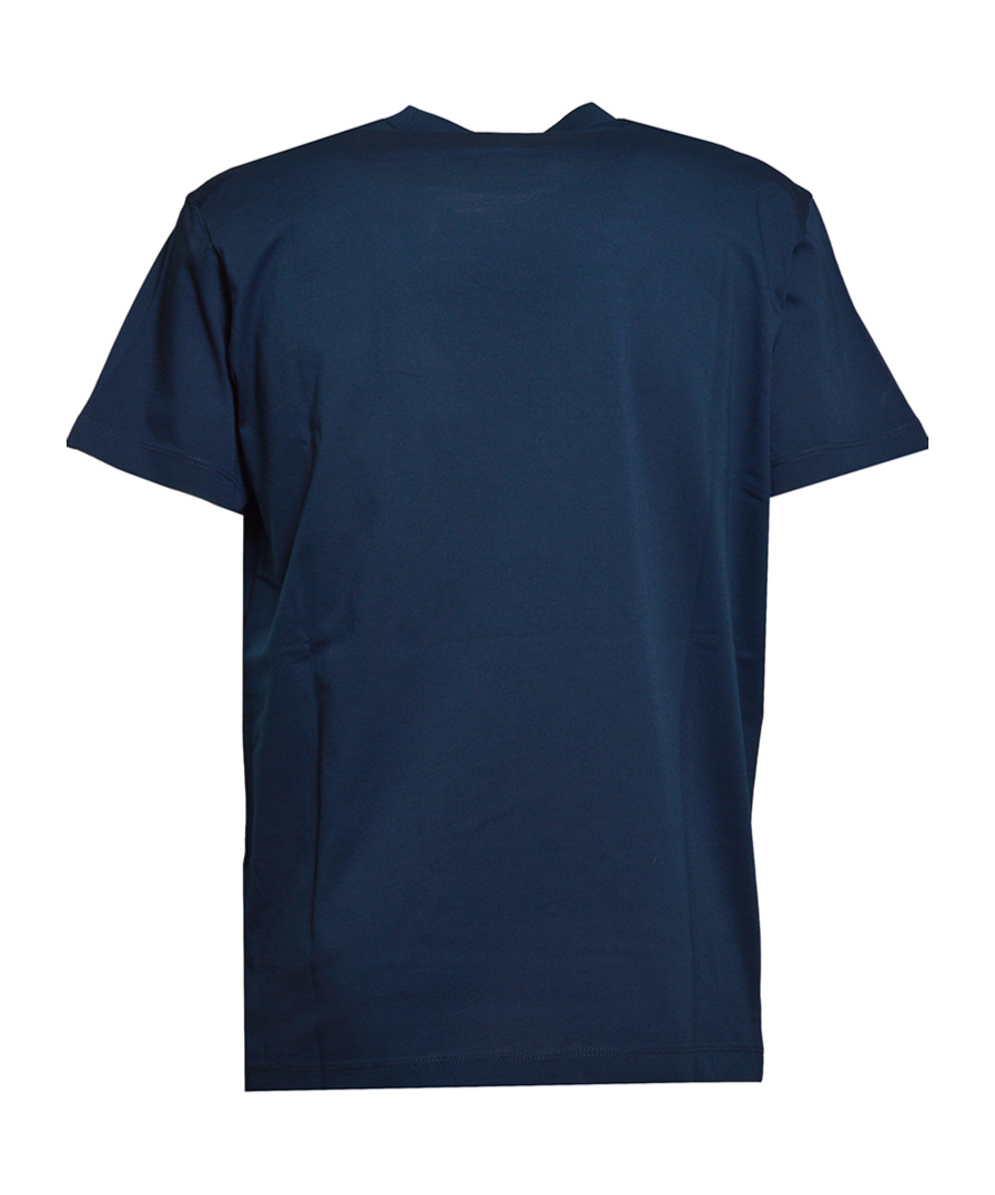 Dsquared2 D2 Logo Patch Crewneck T-shirt In Blue