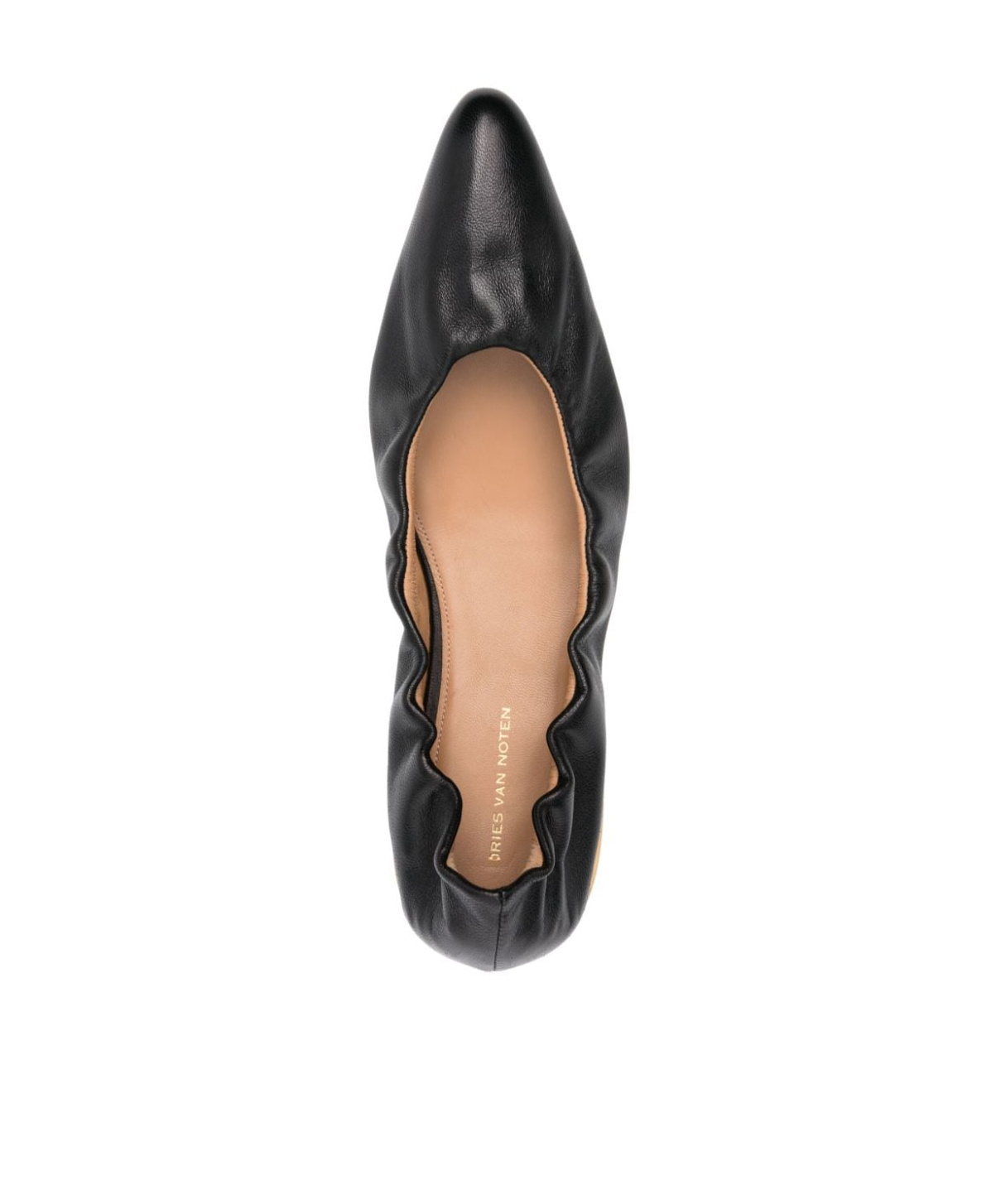 DRIES VAN NOTEN DRIES VAN NOTEN GATHERED DETAIL SLIP-ON BALLERINA SHOES 