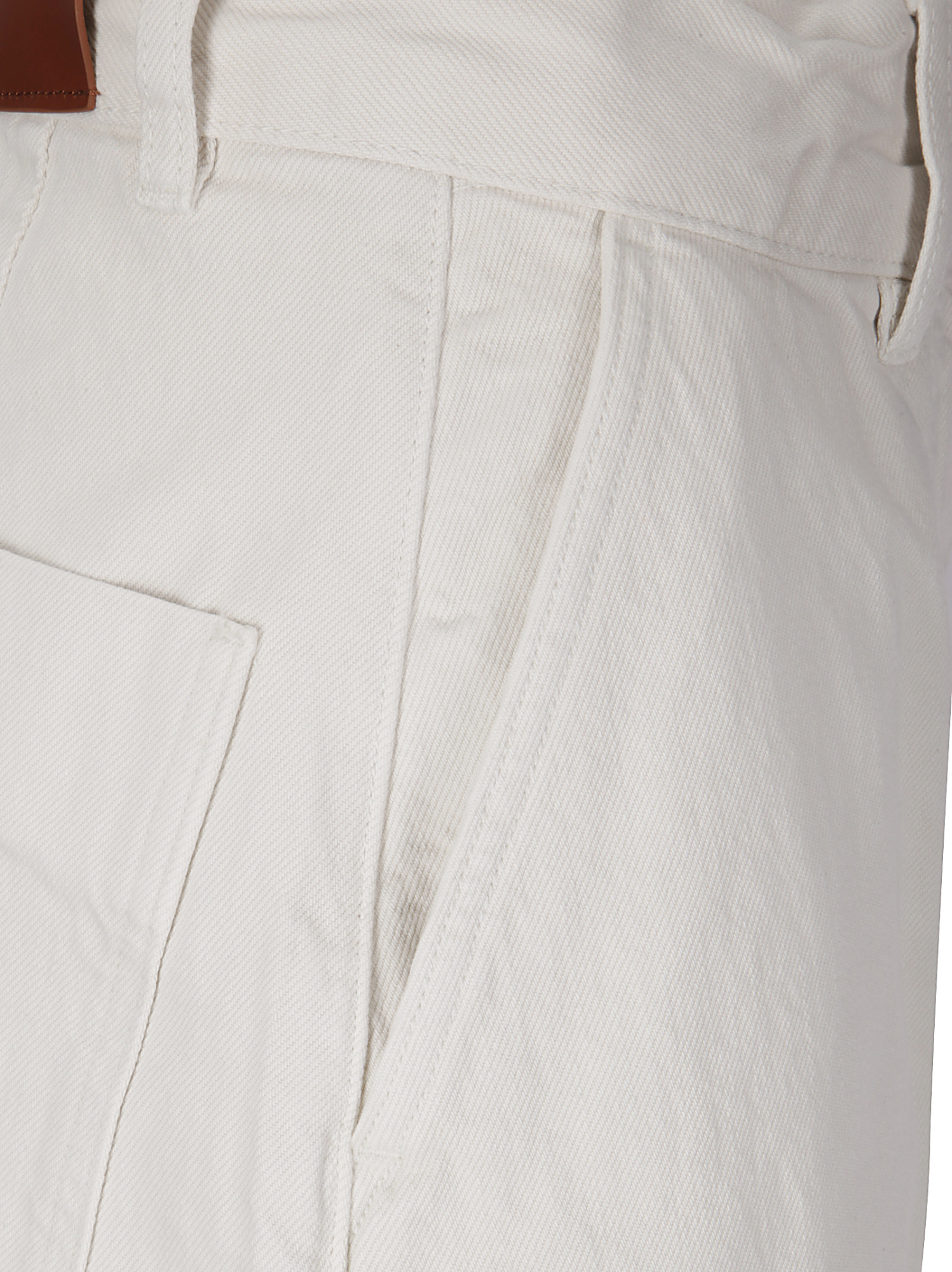 Studio Nicholson High-rise Denim Pants In White