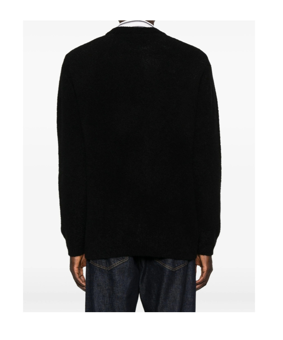 Soft Goat Long-sleeved Sweater In Black