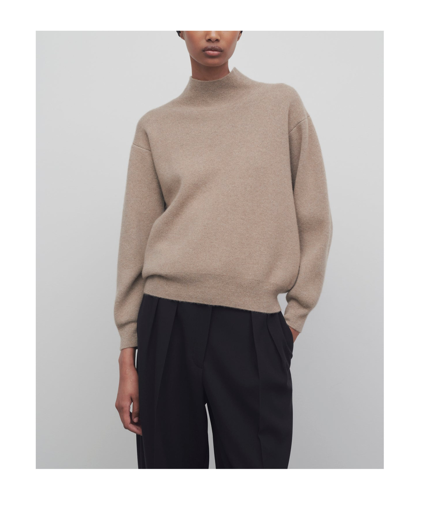 The Row Daverio Cashmere And Silk-blend Sweater In Nude