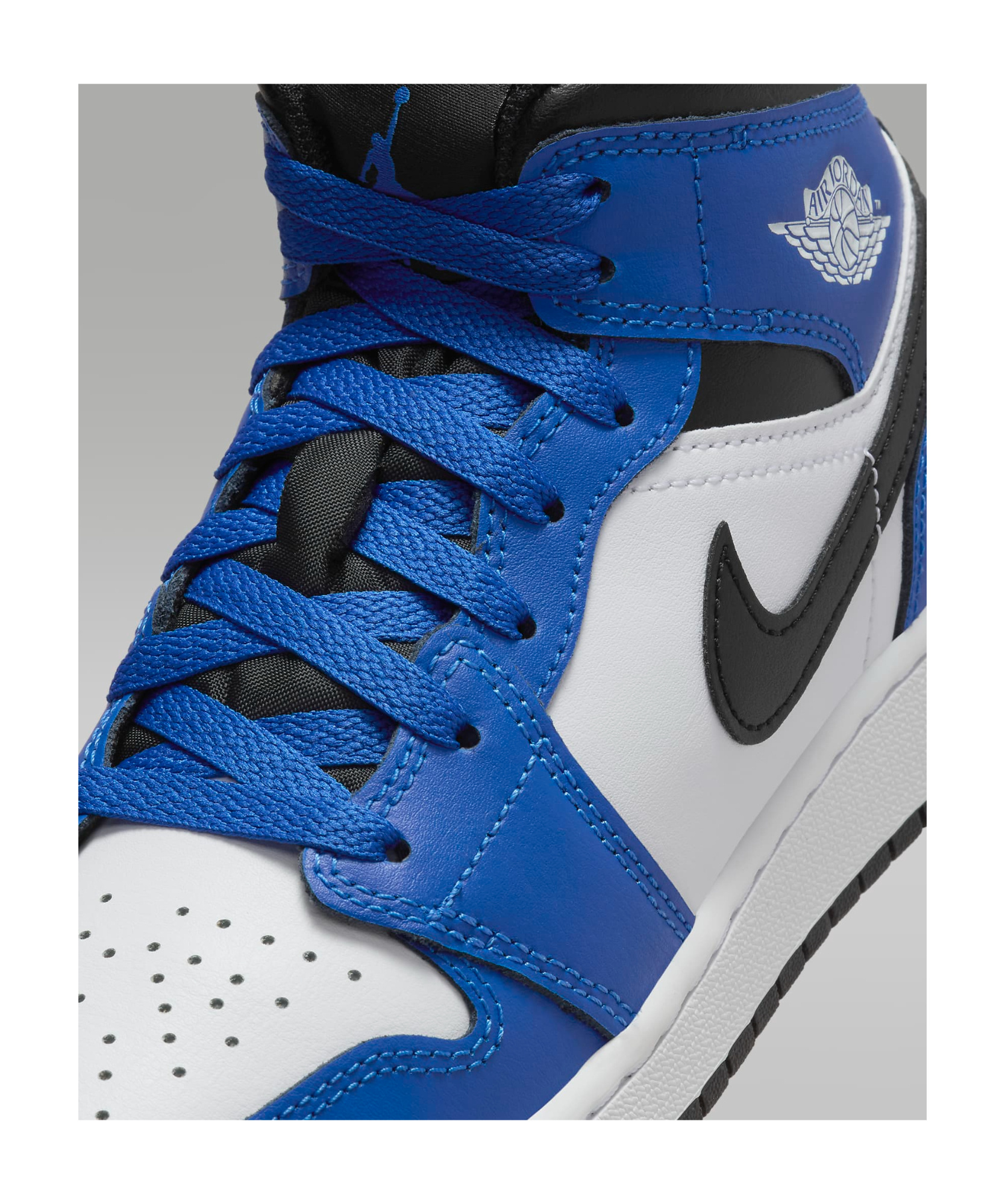 Nike Air Jordan 1 Mid Big Kids' Shoes In Blue