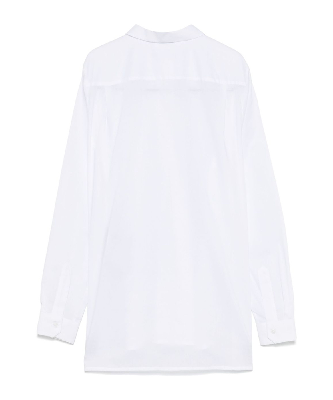 Fay Concealed Button-front White Shirt In White