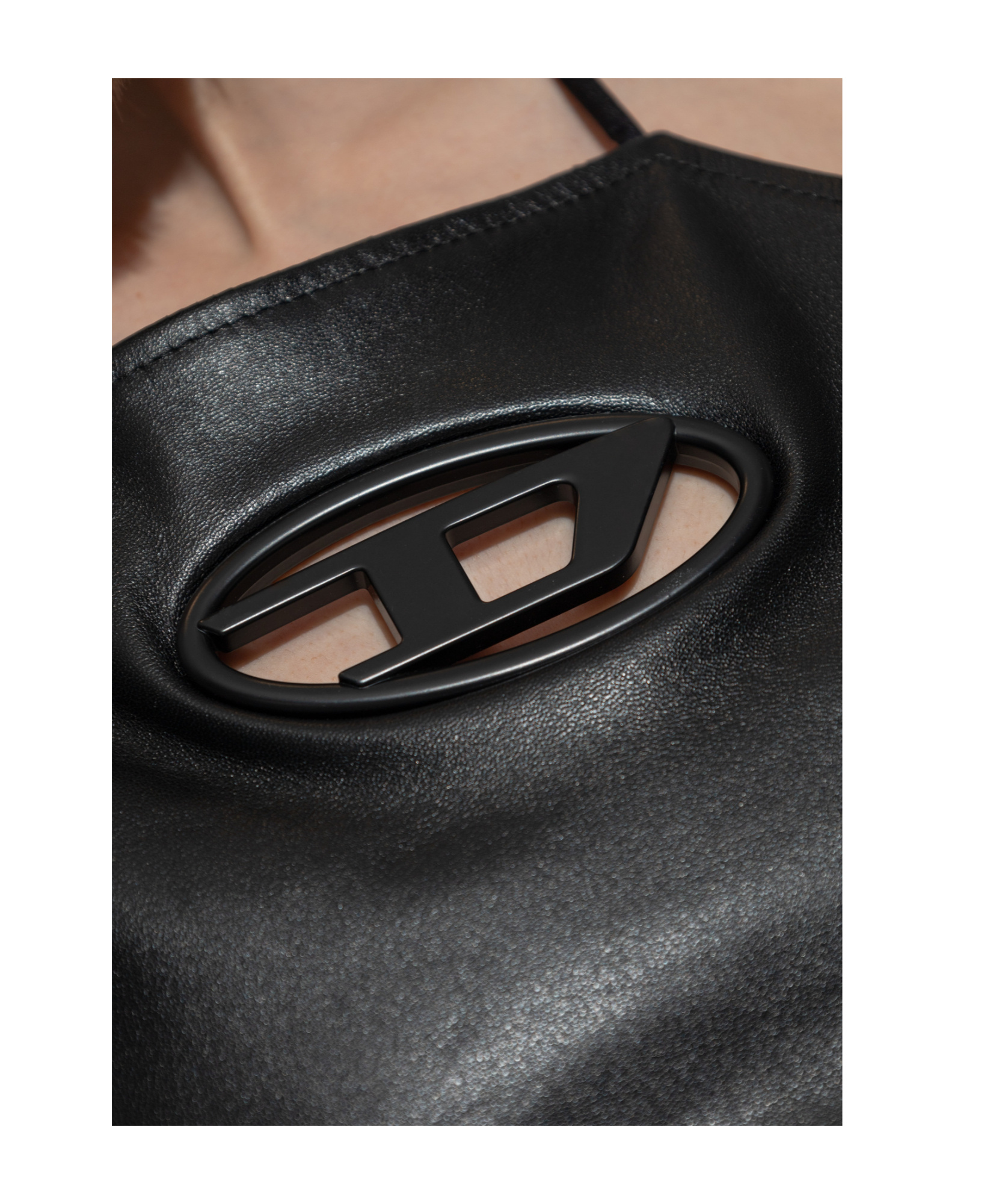 Diesel Halter Neck Tank Top In Black