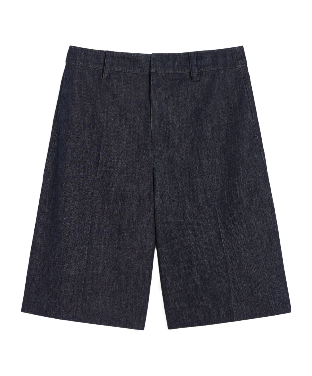 Max Mara Indigo Denim Bermuda Shorts In Black