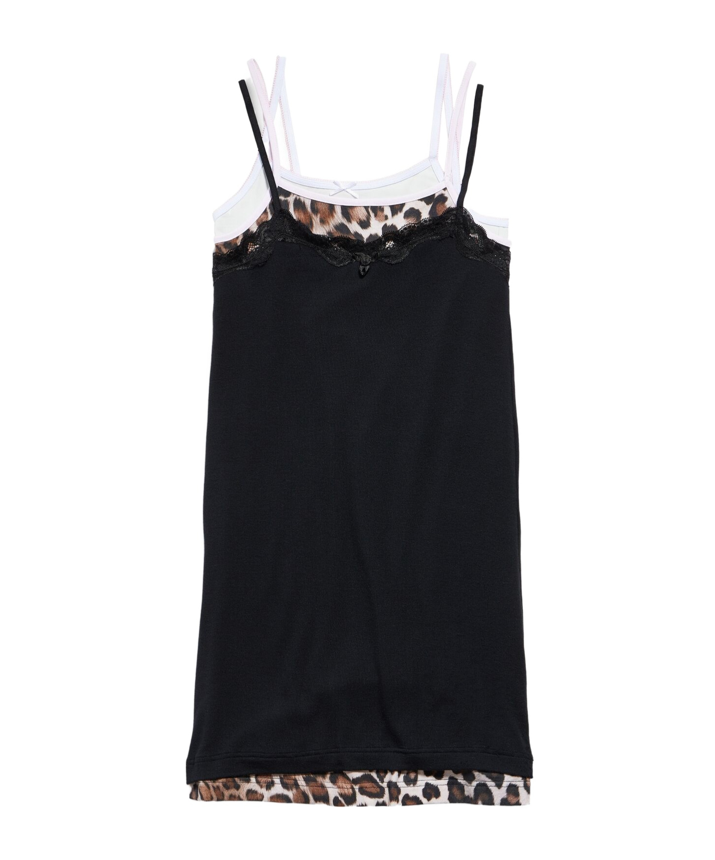 Balenciaga Layered Dress In Black