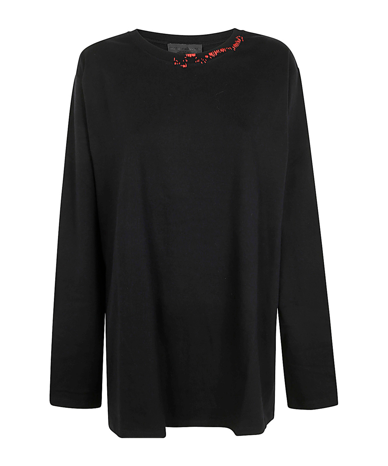 Maria Calderara Long-sleeved T-shirt In Black