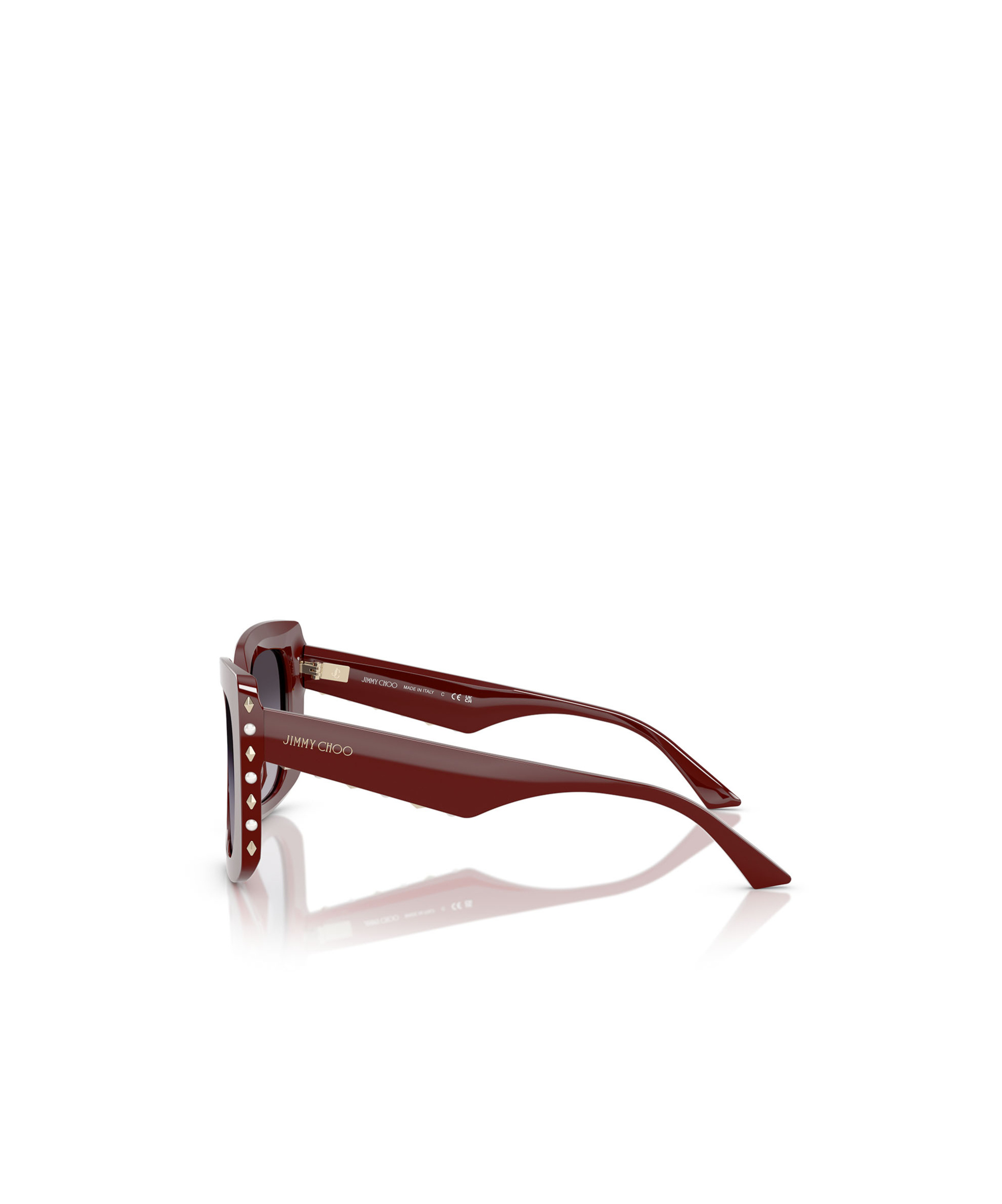 Jimmy Choo Eyewear Butterfly Frame Sunglasses In Red