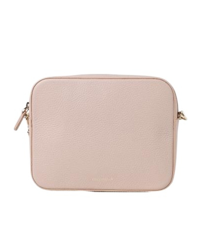 Shop Coccinelle Small Tebe Crossbody Bag In Nude