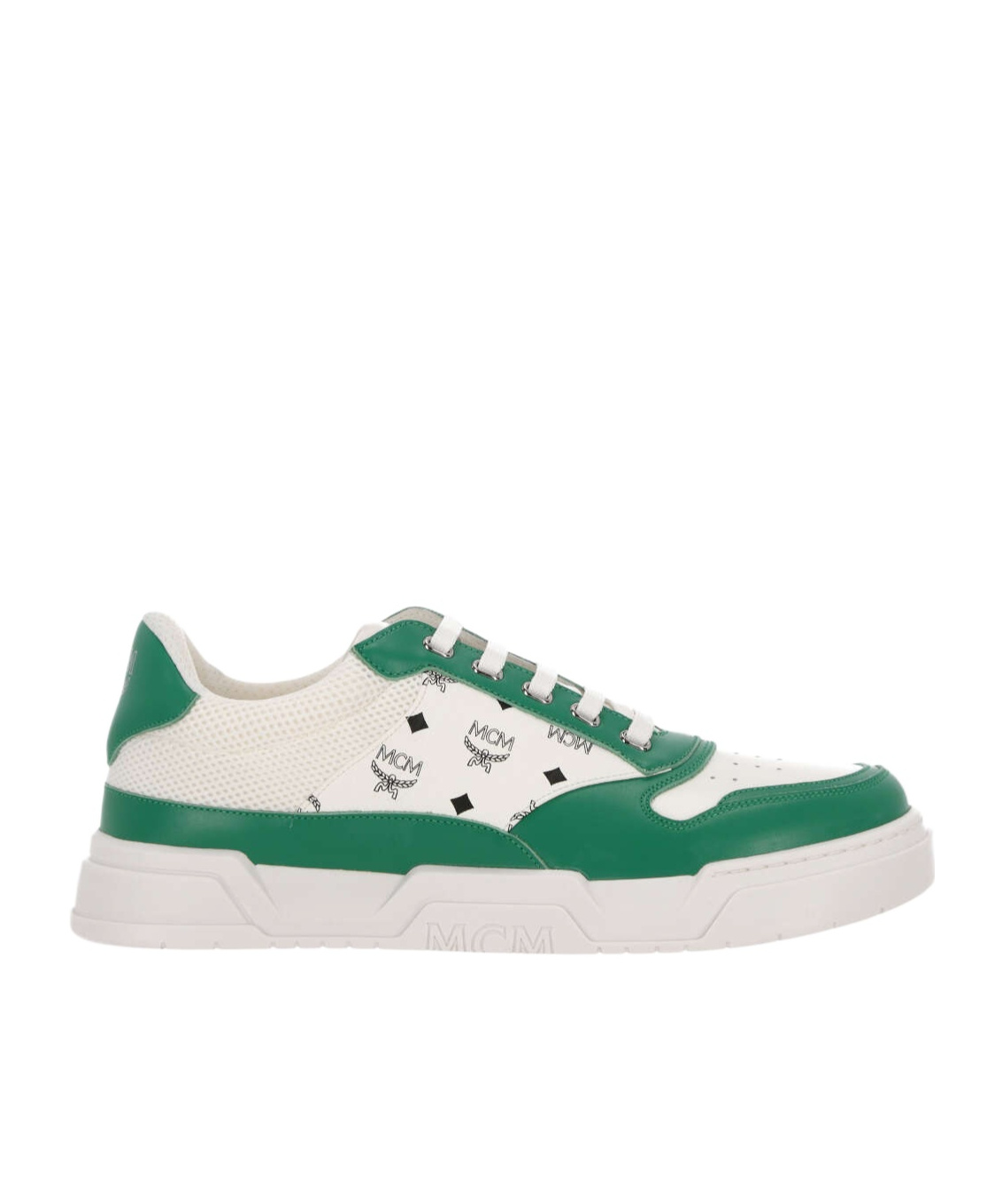 Mcm Logo Logo Low-cut Skate Shoes In White
