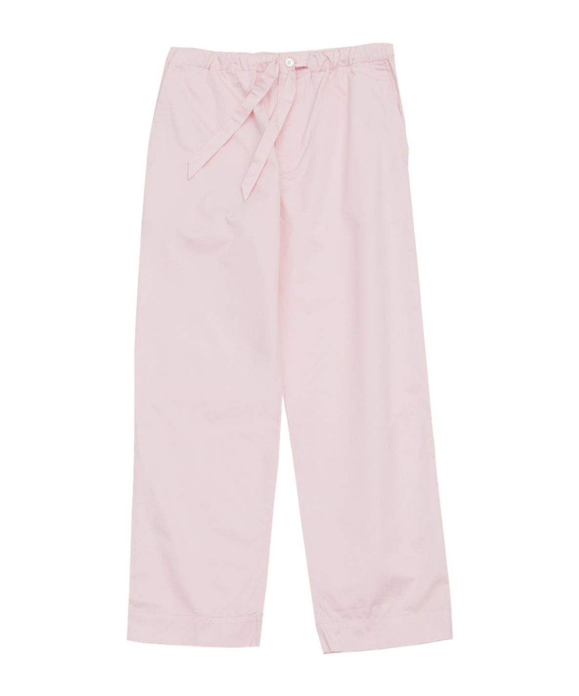 Tekla Wide Leg Satin Pajama Bottoms With Side Stripe In Pink